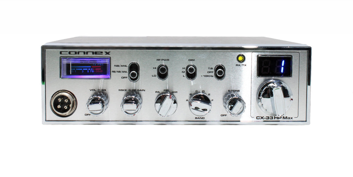 Connex 33HP MAX High Powered 10 Meter Amateur Radio with Echo Advanced 125w Output Easy to Use