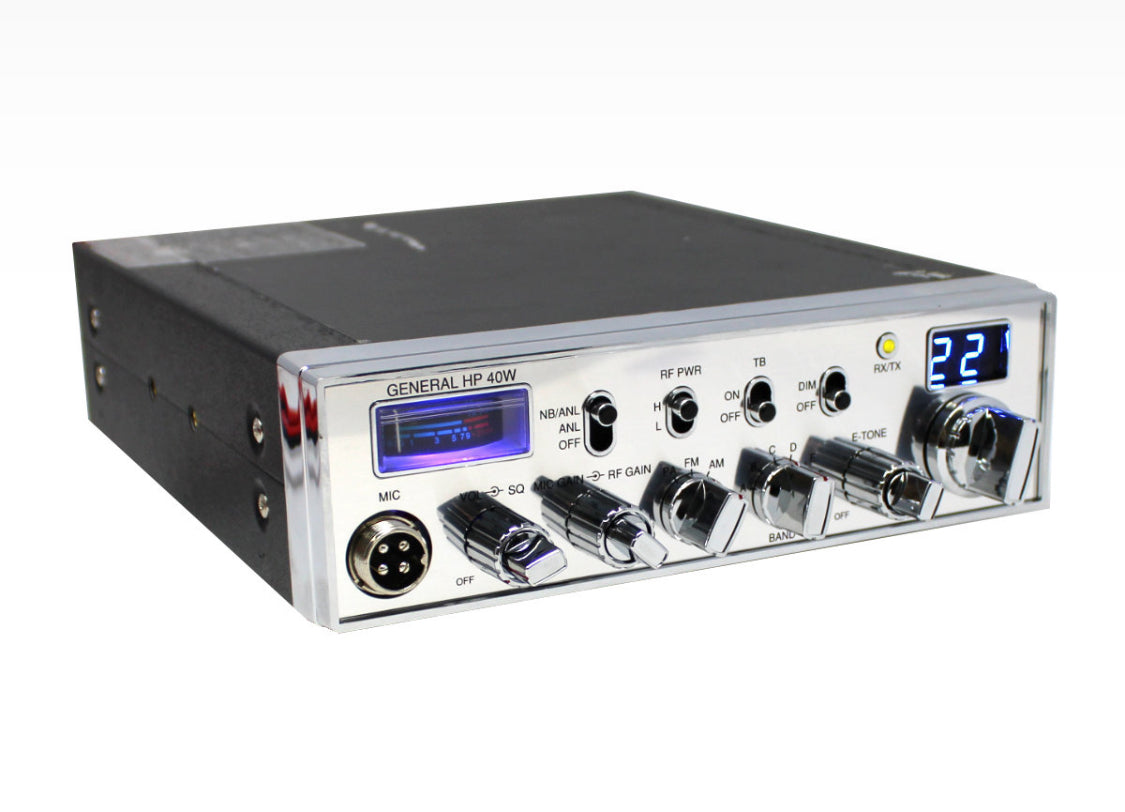 General HP40W High Power 10 Meter Radio With Blue Lights