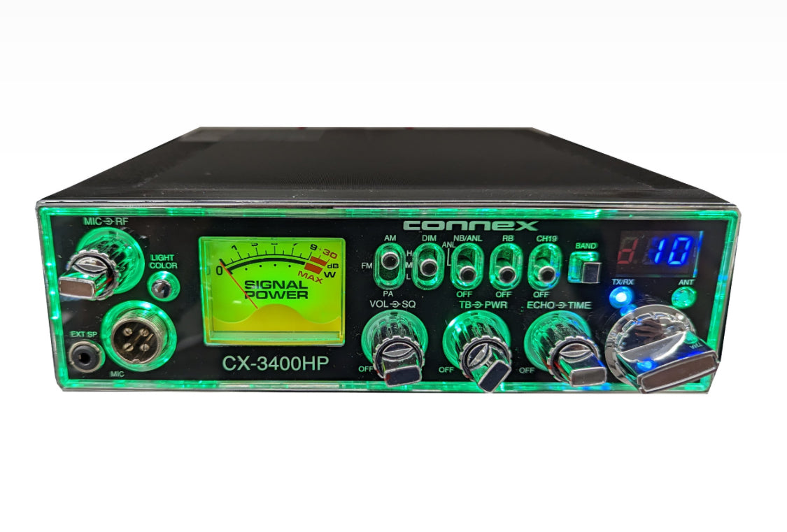 Connex Cx-3400hp 10 Meter Amateur Ham Mobile Radio Dual Final 5 Color Tranceiver
