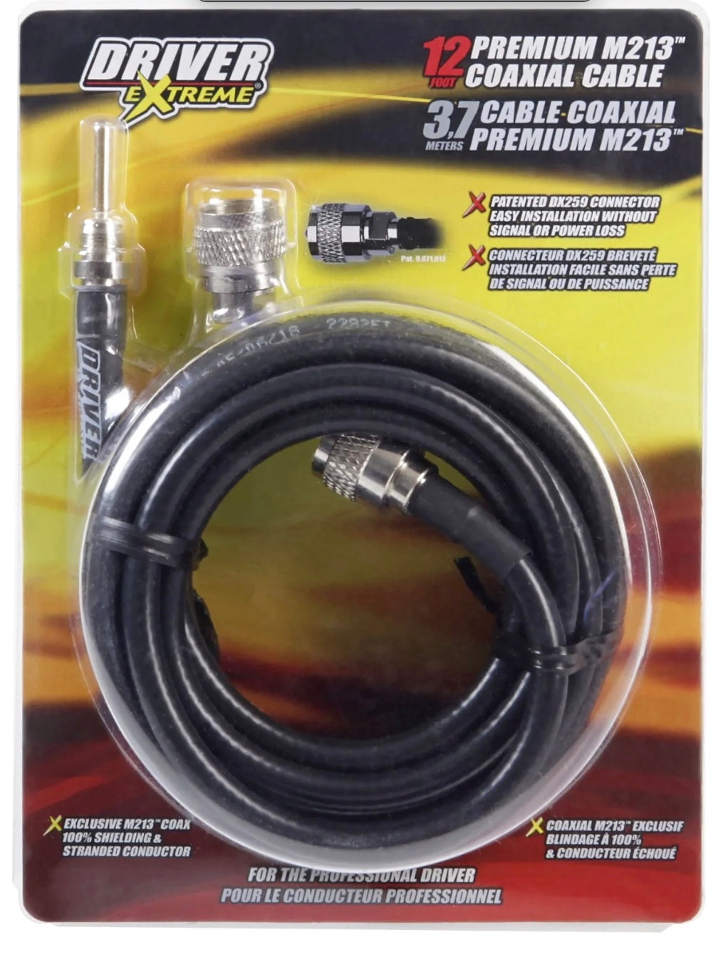 Driver Extreme 12’ Premium Coax Cable M213