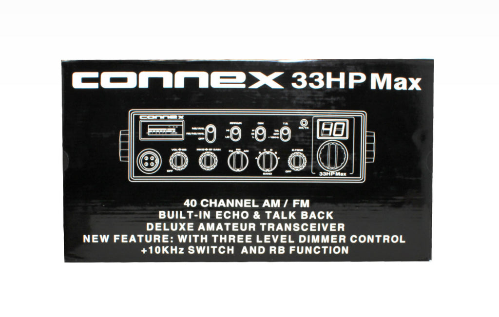 Connex 33HP MAX High Powered 10 Meter Amateur Radio with Echo Advanced 125w Output Easy to Use