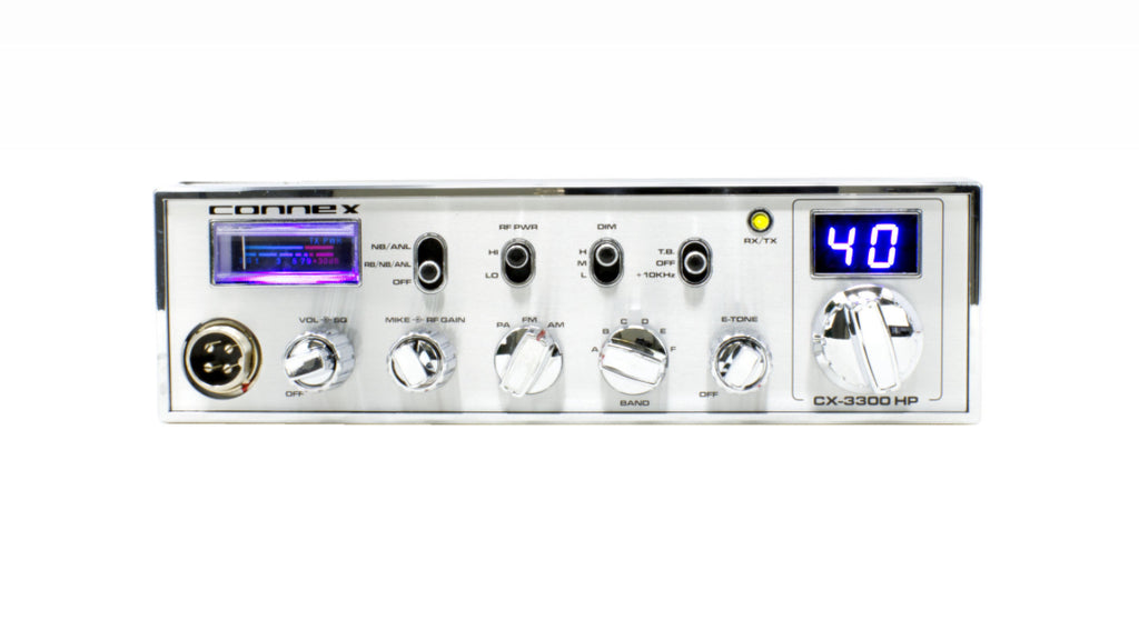 Connex CX 3300 HP 10 Meter Amateur Radio with Blue Lights