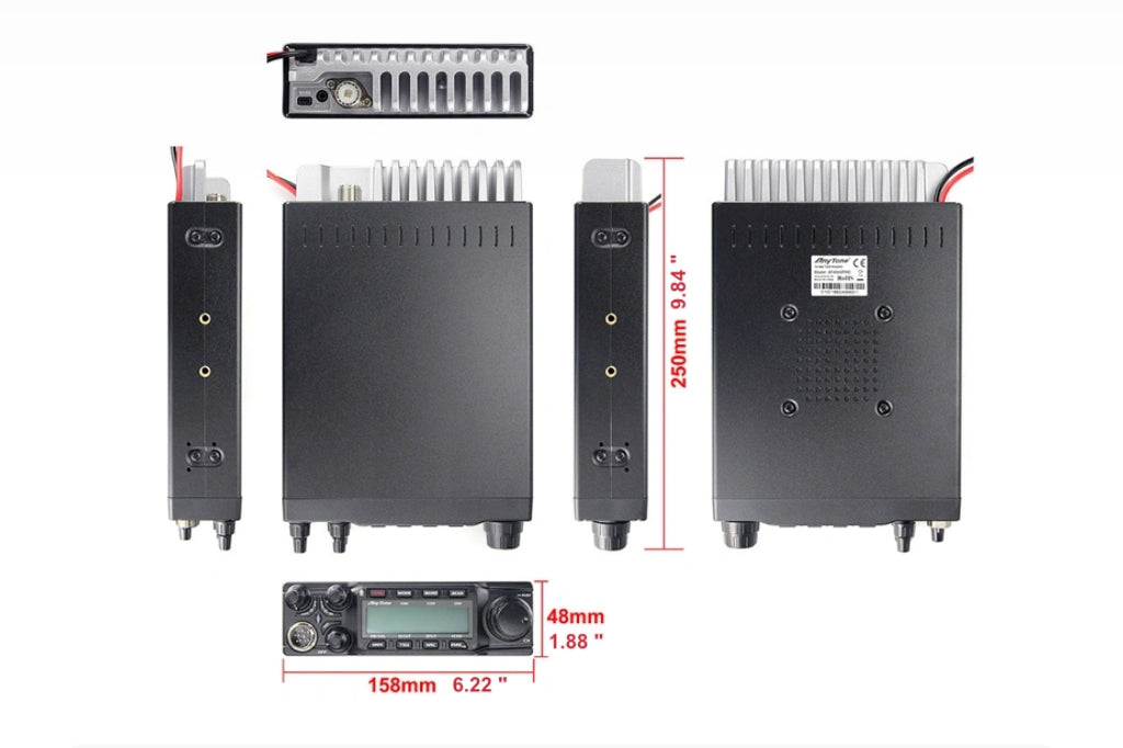 Anytone at6666 pro 10 Meter Radio 80W AM/SSB 50W FM Noise Reduction Programmable Mic