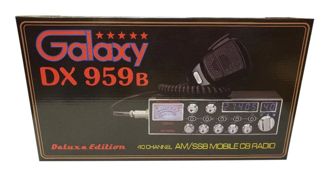 Galaxy DX959B Deluxe Edition CB Radio With SSB And Blue Lights With EL Faceplate Illumination
