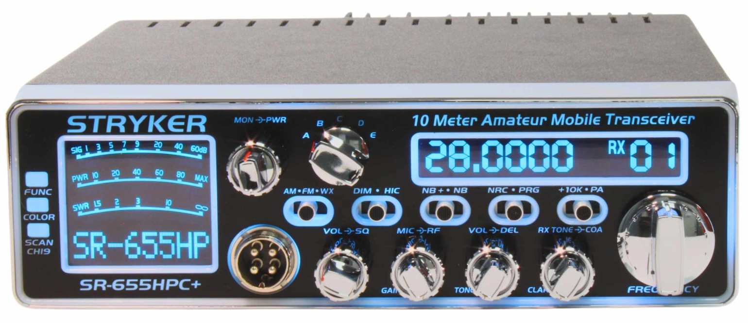 Stryker SR-655HPC+ 10 Meter Radio with Amazing Clear Audio High Power 100+ Watts