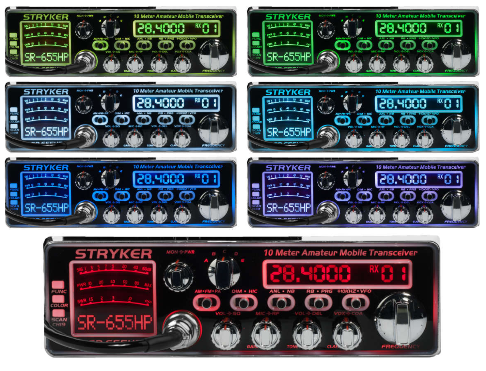 Stryker SR-655HPC+ 10 Meter Radio with Amazing Clear Audio High Power 100+ Watts